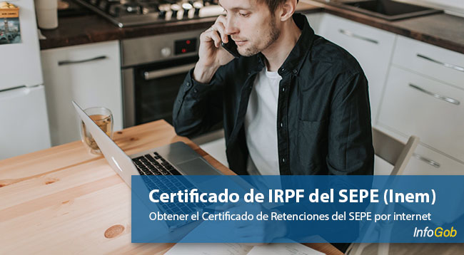 Obtener el certificado de retenciones IRPF del SEPE por internet