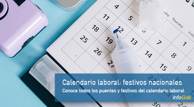 Calendarioa laboral: festivos nacionales