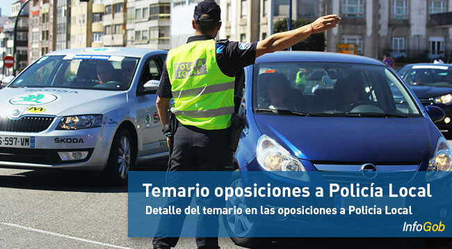 Temario para oposiciones a Policía Local