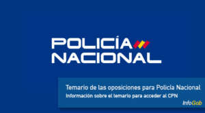 Temario de las oposiciones para Policía Nacional