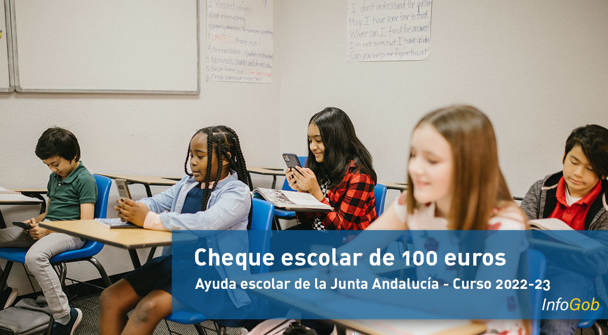 Cheque escolar de 100 euros en la Junta Andalucía