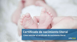 Solicitar el certificado de nacimiento literal con el Registro Civil