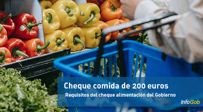 Cheque alimentación 200 euros del Gobierno