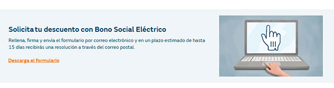 Descargar formulario para solicitar el Bono Social eléctrico con Naturgy