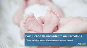 certificado de nacimiento en Barcelona